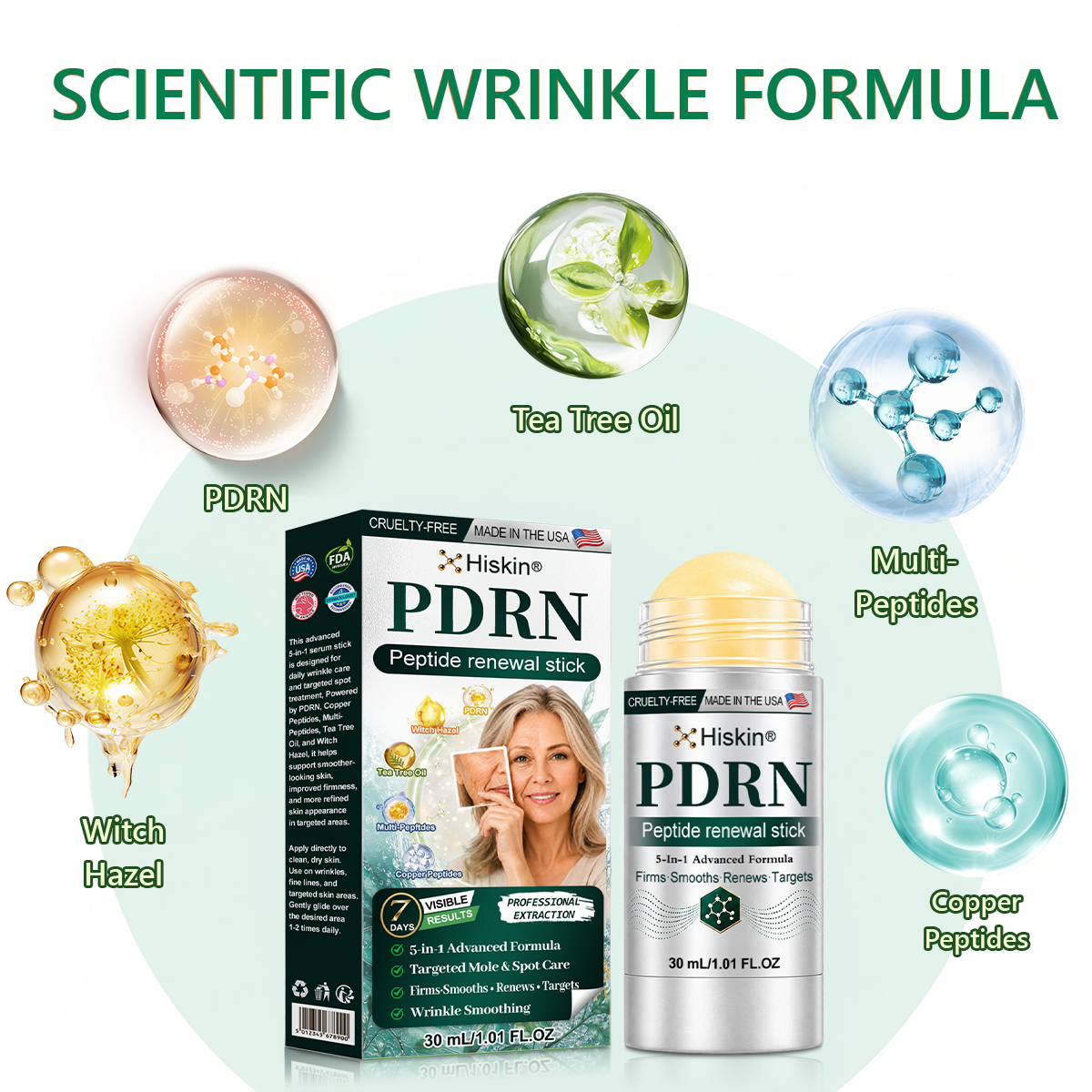 𝐇𝐢𝐬𝐤𝐢𝐧 ® 👨‍⚕️👨‍⚕️𝑷𝑫𝑹𝑵 𝑨𝒏𝒕𝒊-𝑨𝒈𝒊𝒏𝒈 & 𝑻𝒂𝒓𝒈𝒆𝒕𝒆𝒅 𝑺𝒑𝒐𝒕 𝑹𝒆𝒏𝒆𝒘𝒂𝒍 𝑺𝒕𝒊𝒄𝒌（𝑯𝒆𝒍𝒑𝒔 𝑺𝒎𝒐𝒐𝒕𝒉 𝑾𝒓𝒊𝒏𝒌𝒍𝒆𝒔, 𝑺𝒖𝒑𝒑𝒐𝒓𝒕 𝑭𝒊𝒓𝒎𝒆𝒓-𝑳𝒐𝒐𝒌𝒊𝒏𝒈 𝑺𝒌𝒊𝒏, 𝒂𝒏𝒅 𝑰𝒎𝒑𝒓𝒐𝒗𝒆 𝑻𝒉𝒆 𝑨𝒑𝒑𝒆𝒂𝒓𝒂𝒏𝒄𝒆 𝑶𝒇 𝑽𝒊𝒔𝒊𝒃𝒍𝒆 𝑺𝒑𝒐𝒕𝒔）