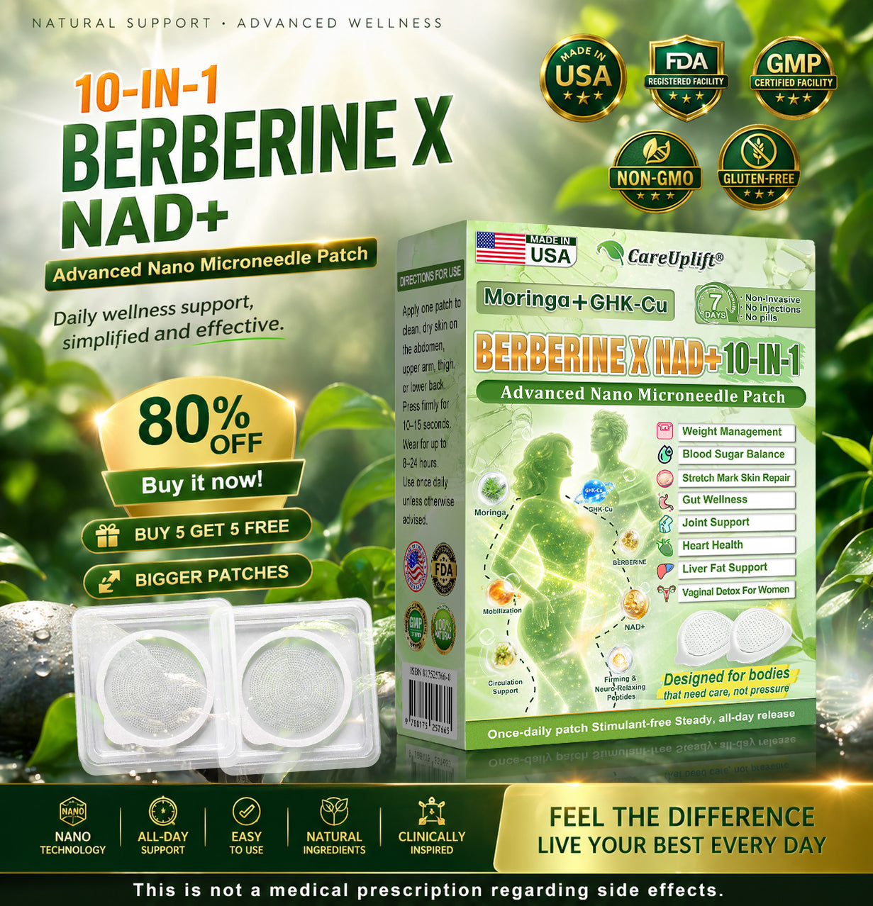 𝑶𝒇𝒇𝒊𝒄𝒊𝒂𝒍 𝑺𝒕𝒐𝒓𝒆  |🍀𝐂𝐚𝐫𝐞𝐔𝐩𝐥𝐢𝐟𝐭® 𝑴𝒆𝒕𝒂𝒃𝒐𝒍𝒊𝒄 𝑵𝒂𝒏𝒐 𝑴𝒊𝒄𝒓𝒐𝒏𝒆𝒆𝒅𝒍𝒆 𝑷𝒂𝒕𝒄𝒉🇺🇸(𝐉𝐮𝐬𝐭 𝐨𝐧𝐜𝐞 𝐚 𝐝𝐚𝐲, 𝐯𝐢𝐬𝐢𝐛𝐥𝐞 𝐜𝐡𝐚𝐧𝐠𝐞𝐬 𝐢𝐧 𝟕 𝐝𝐚𝐲𝐬）𝘽𝙚𝙧𝙗𝙚𝙧𝙞𝙣𝙚 + 𝙈𝙤𝙧𝙞𝙣𝙜𝙖 𝙁𝙤𝙧𝙢𝙪𝙡𝙖 ✅ 𝐅𝐨𝐫 𝐨𝐛𝐞𝐬𝐢𝐭𝐲, 𝗟𝗼𝗼𝘀𝗲 𝘀𝗸𝗶𝗻,𝐝𝐢𝐚𝐛𝐞𝐭𝐞𝐬, 𝐬𝐥𝐞𝐞𝐩 𝐚𝐩𝐧𝐞𝐚, 𝐣𝐨𝐢𝐧𝐭 𝐢𝐬𝐬𝐮𝐞𝐬, 𝐚𝐧𝐝 𝐦𝐨𝐫𝐞💯💯